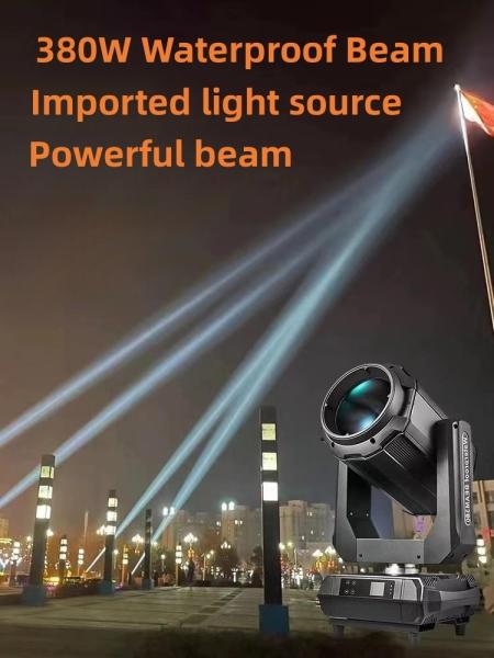 RGBW 380 Stage Event Lights Waterproof IP65 16CH Channel 280 Bulb -10 50 Case for DJ Clubs