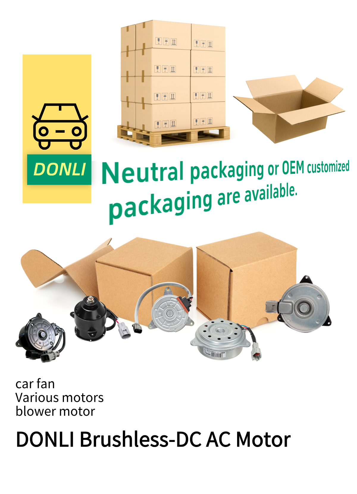 Parts# 19030-5PA-A01 190305PAA01 Electric Fan Motor for