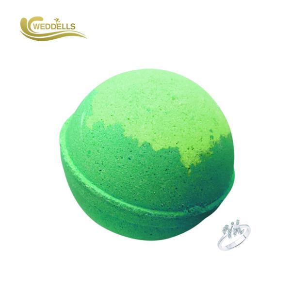 Sphere Shape Organic Fizzy Scented Bath Bombs With Jewelry Shrinking Wrapped
