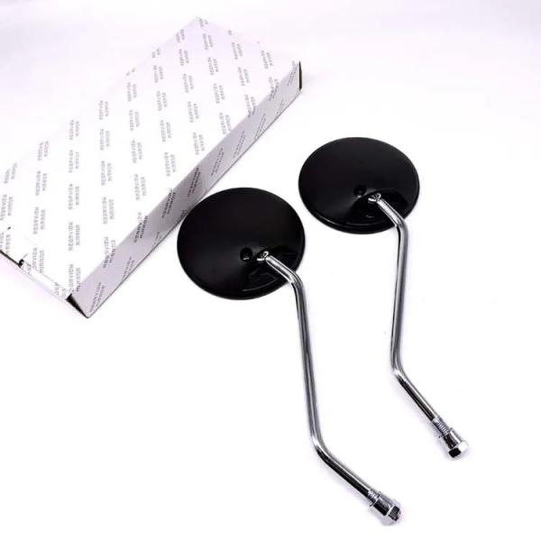 Convex Surface Black Motorcycle Rearview Mirrors for Honda CG125 XL250 XR250 Customized