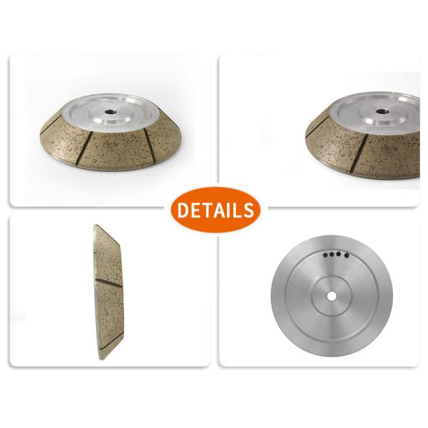 45 Degree Segmented Glass Metal Bonded Diamond Grinding Wheels For CNC Machine