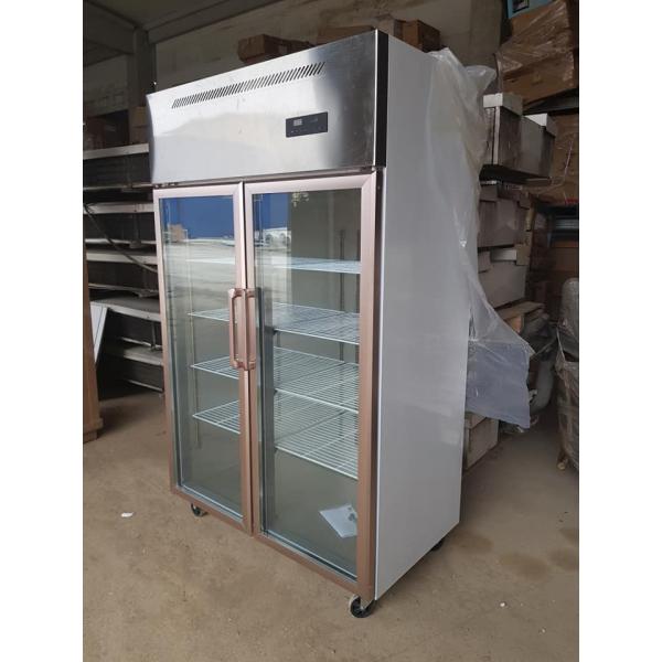 220V Double Door Fridge Freezer Commercial 1.2m Double Temperature