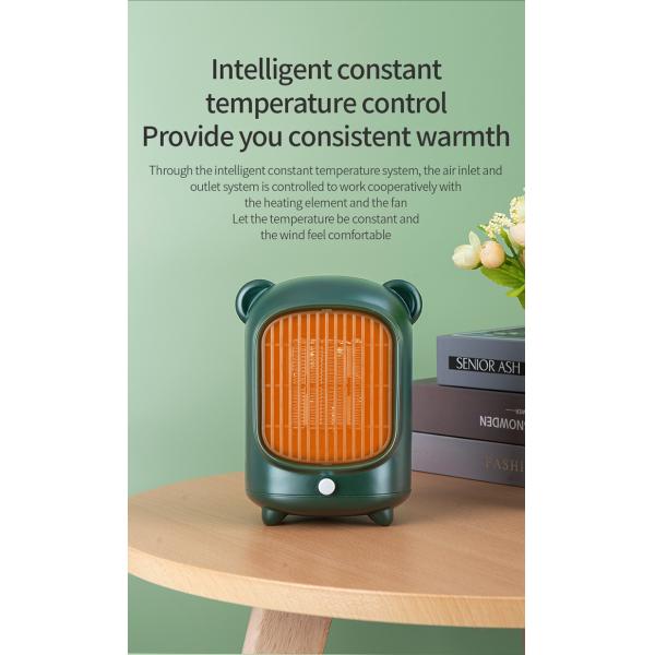 Нет Управляемый приложением 500 Вт Милый дизайн PTC Керамический столовой электрический обогреватель с горячим воздухом