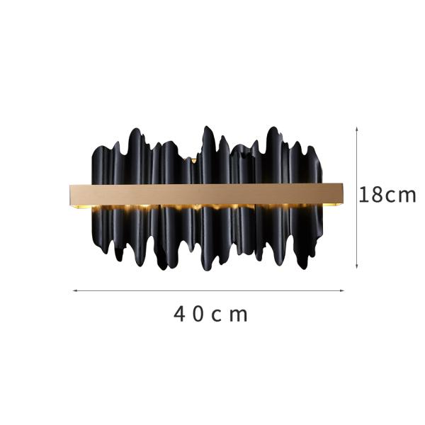 Modern led wall sconce light gold/black bedroom living room luxury wall light(WH-OR-67)