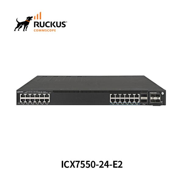Advanced Ruckus Icx7550-24-E2 Switch with 24 Ports for Seamless Connectivity