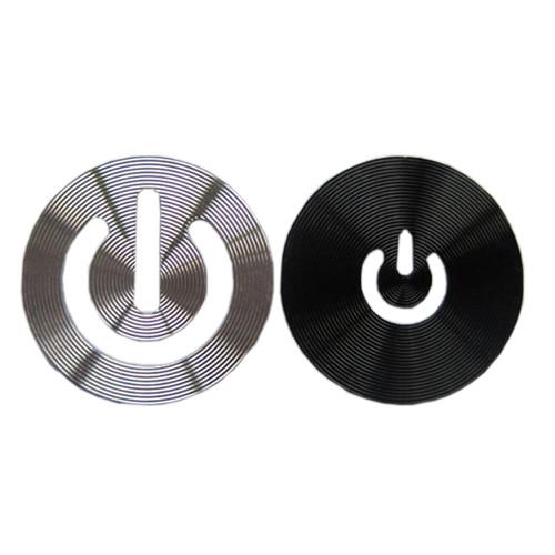 Round Laser Engraved Metal Tags Aluminum Name Plate With CD Grain Anti Scratch