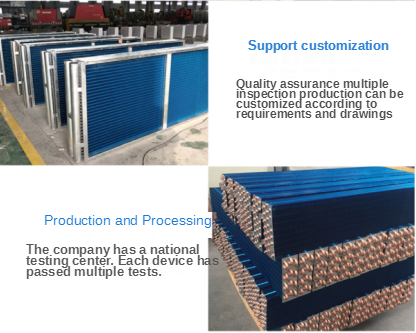 Copper Tube Copper Fin Type Heat Exchanger for Central Air Conditioner