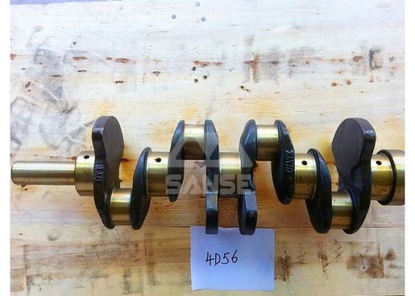 4D56 Engine Crankshaft , forged steel crankshaft for Mitsubishi diesel engine parts