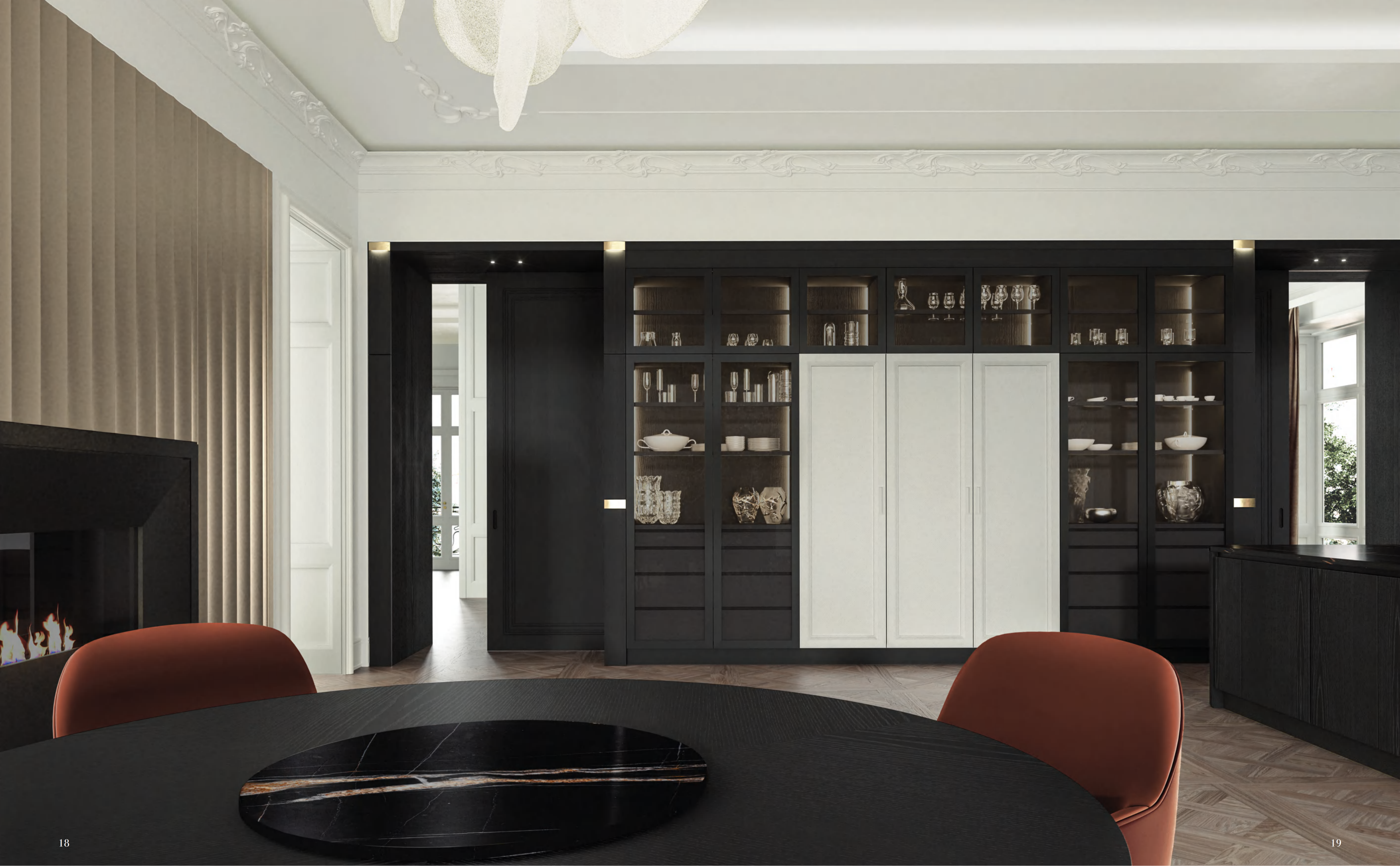 Modern Stainless Steel Sideboard Cabinet Odor Resistant For Dining Rooms