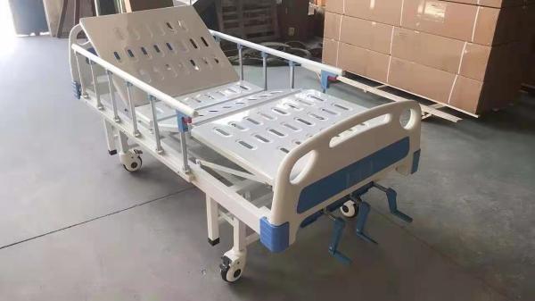 Cama de hospital manual aluída da cama do assistência ao paciente do hospital do metal 3 Multifunction