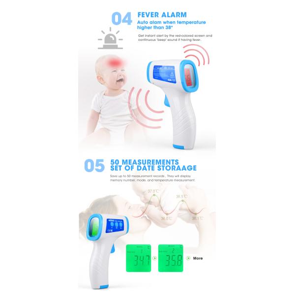 CE Digital Body 5cm Non Contact Medical Thermometer