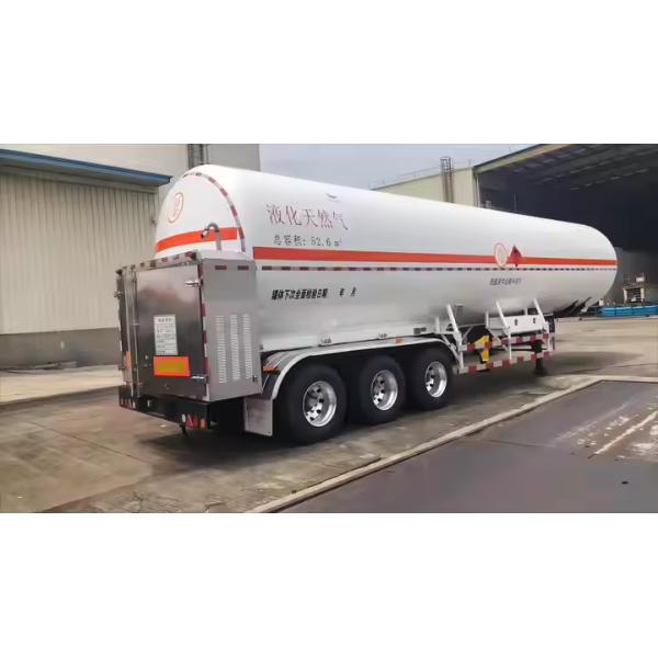 CIMC S30408 Q345R 3 Ejes Suspensión aerodinámica Rodas de aterrizaje Pierna 50# Pín de tracción Camión cisterna de GNL