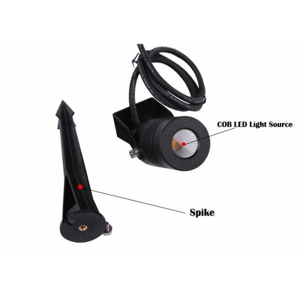 Шип приведенный ландшафта 12V теплый белый на открытом воздухе освещает алюминий удара 5w сада