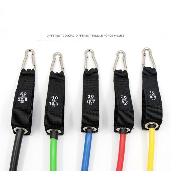  Resistance Band Set With Multiple Resistance Levels And Accessory Kit
