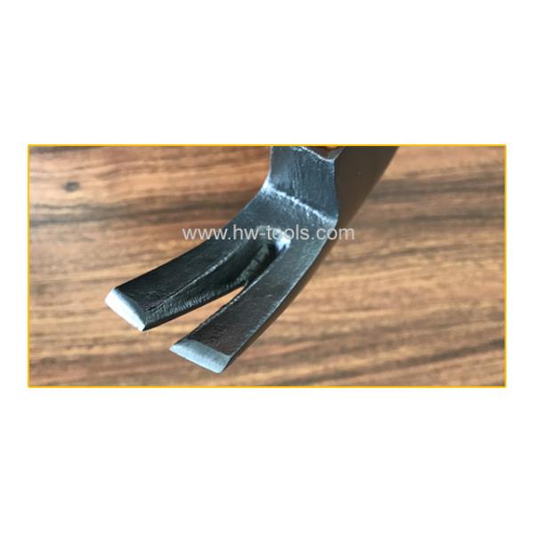 American type claw hammer with wooden handle