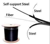 1 Core FTTH Fiber Optic Cable G657a Double Steel Fire Resistant