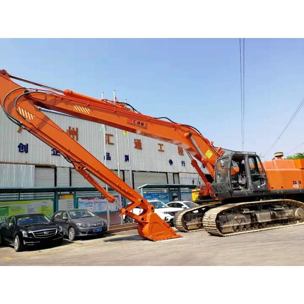 24M Heavy Duty Long Reach Boom And Arm Dredging Extended Arm For 74 Ton Large Mining Excavator Fit CAT374GC EC750E PC750 SY750H XE750GK PRO For River Dredging Reservoir Reclamation Deep Foundation