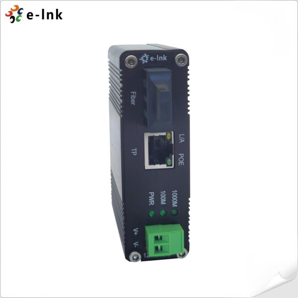 Convertidor industrial 1000Base-T de los medios de Ethernet del carril RJ45 3W del estruendo