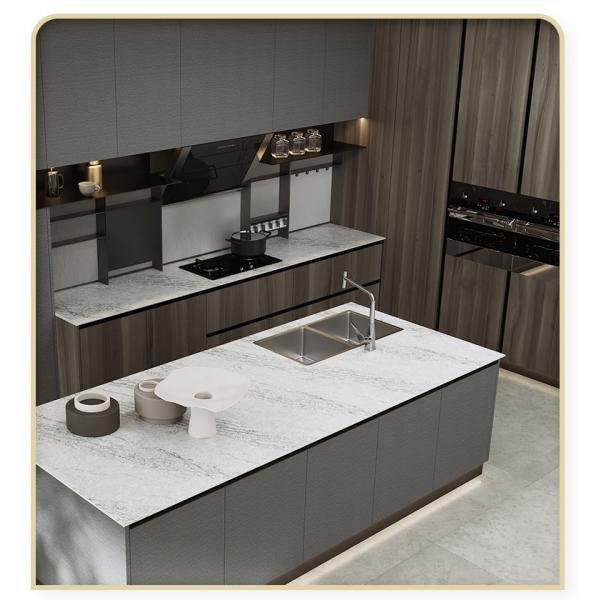 Plywood Kitchen Cabinet With Kitchen Island Table For Home Improvement