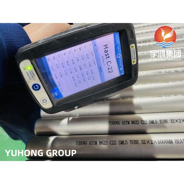 ASTM B622 C22 Seamless Nickel Alloy Steel Tube, For Marine Environments