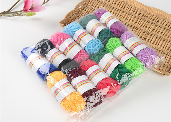 Assorted Color DIY Ball 100% Acrylic Crochet Yarn for Hand Knitting , ODM
