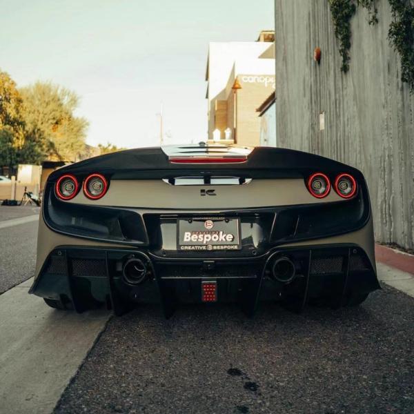 240 X 80 X 50mm Ferrari Body Kit KEYV Style Front Splitter Diffuser Carbon Fiber