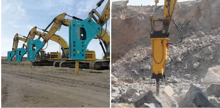 Heavy-Duty Hydraulic Break Hammer Powerful Demolition Tool for 0.5-10T Excavators Mini Construction Machinery