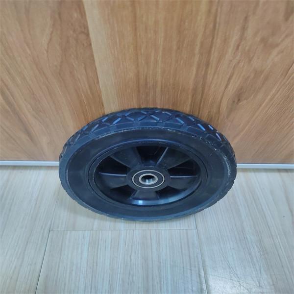 Small Heavy Duty Solid Rubber Wheels 6 Inch Metal Rim Solid Wheels For Hand Trucks