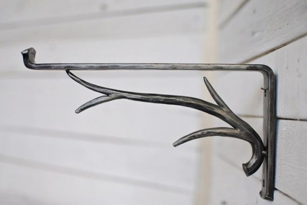 Nonstandard Steel Nature Color Wall Mount Floating Angle Shelf Brackets for Home Decor