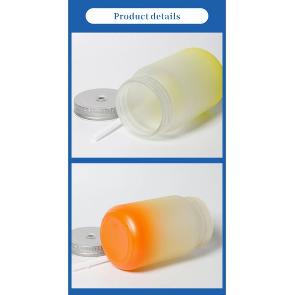 Sublimation Tumbler for Business & Promotional Gifts Cola Can Glass Cup with Gradient Design for Customized Designs