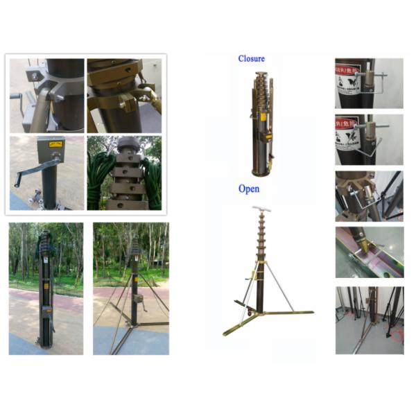 26 Feet 44lb 8M Telescoping Antenna Mast With Tripod