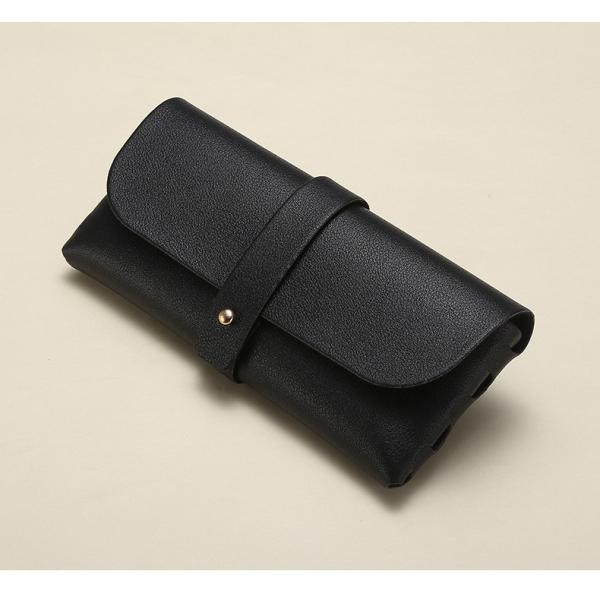 FASHION NEW BUCKLE GLASSES BOX CROSS-BORDER SUNGLASSES BOX SUNGLASSES BOX LEATHER BOX CONVENIENT BOX