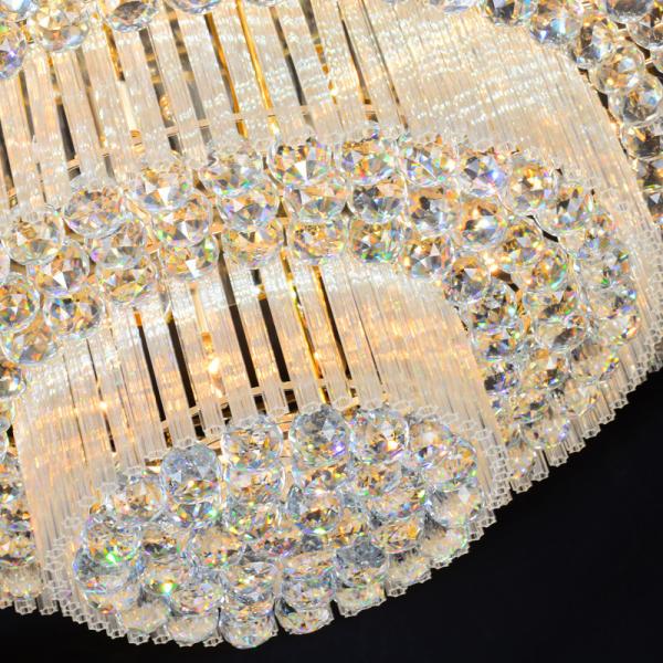 JYLIGHTING Living Room Round Ceiling Lamp Crystal Bedroom Ceiling Lamp Modern Crystal LED Hotel Ceiling Lamp Chandelier