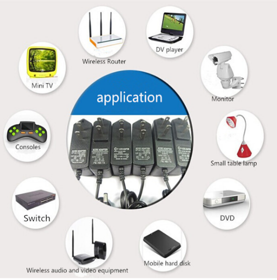 24W Small TV Power Supply Adaptor Vk70010 With Short Circuit / Overvoltage Protection