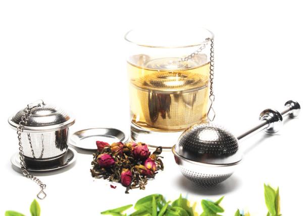 Spring Handle Stainless Steel Tea Infuser Set 3 Picecs 18x5x4.5cm