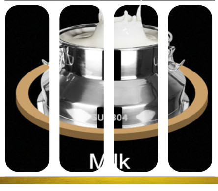 ведро молока нержавеющей стали меда SS 304 заквашивания 15L алюминиевым отполированное зеркалом