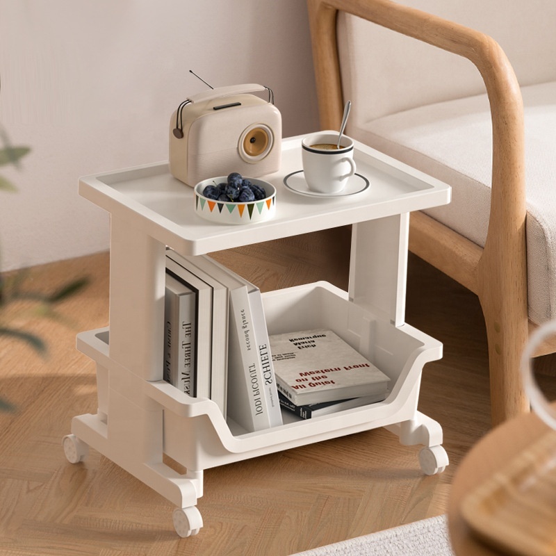 Multi Tier Plastic Mobile Storage Shelf Floor-to-Ceiling Bathroom Cleat Toilet Key and Tool Holder for Bathroom Use