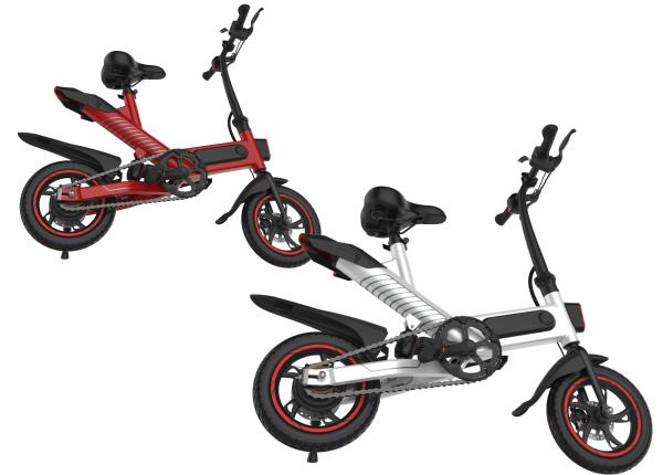 Collapsible Pedal Assist Electric Bike , Urban Sports Electric Pedal Bike
