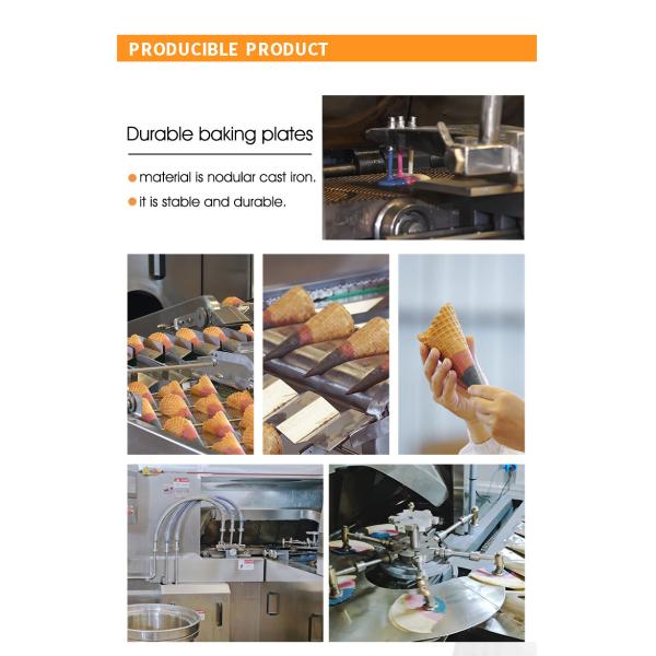 Automatic Sugar Cone Production Line 28 Mold With 2 Cavity Chip Cone Machine