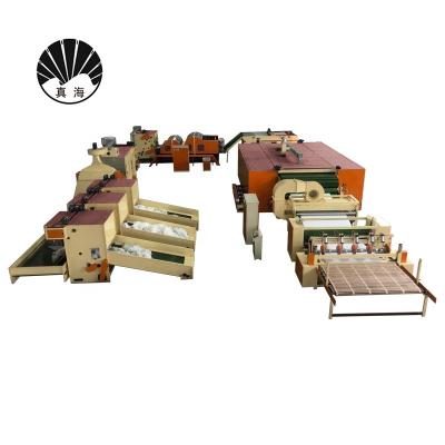 Chaîne de production d'ouate de Topper Mattress Roll Making Interlining