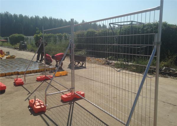 AS4687-2007 /NZS 3750.15 standard galvanized construction temporary fence panels OD38mm  x 1.5mm wall thick 2.1m*2.4m