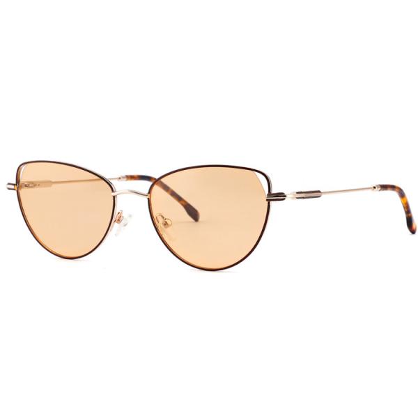 54mm Cat Eye Women Metal Frame Sunglasses Full Rim