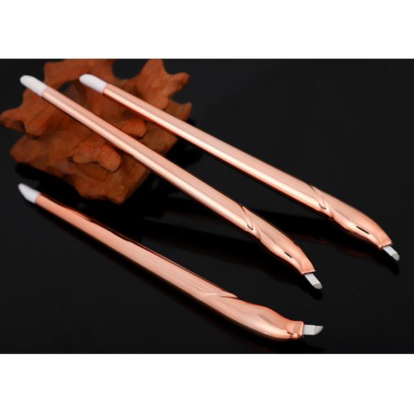 Champagne Disposable Microblading Pen With Blister Packing 12.25 cm Length