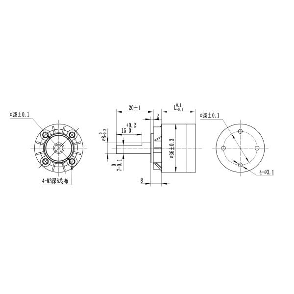 Небольшой зацепленный Stepper мотор с планетарной коробкой передач 36mm 42mm Nema 17 см 4,8 Kg