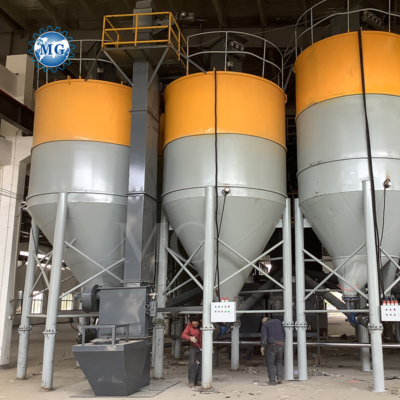 High Speed Mixing Dry Powder Mortar Production Line Wall Putty Gypsum Skim Coat Mixer Ceramic Tile Adhesive Grout Making Machine