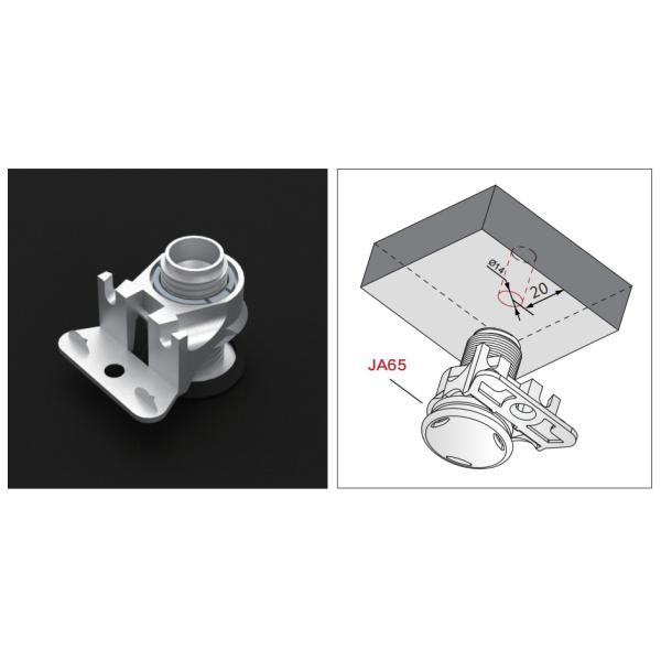 Black Finish Zinc Alloy and ABS Adjustable Glide for Furniture Legs 50kg Load Capacity