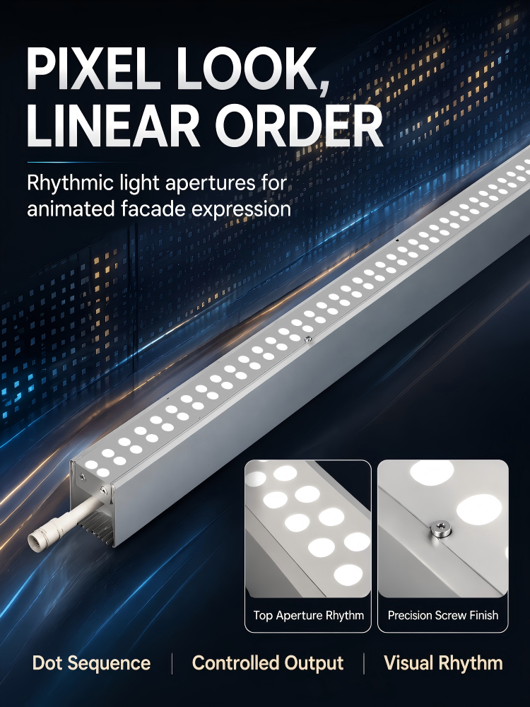 24W Double Row LED Linear Wall Washer Light IP66 Weather Resistant For Commercial Building