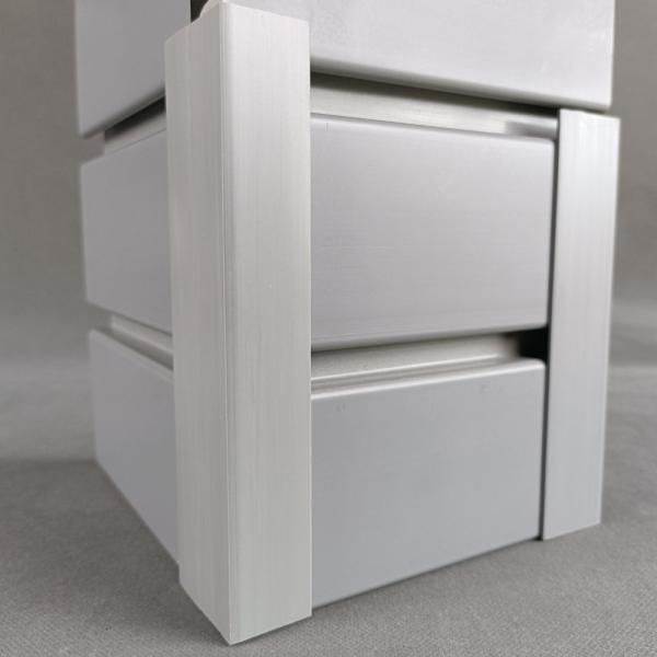 Прессуя подгонянный Pvc Slatwall серого цвета обшивает панелями для гаража