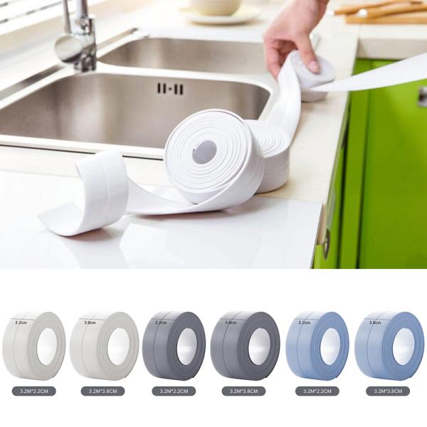 PVC Nano Kitchen Waterproof Anti Mildew Caulk Tape Anti Collision