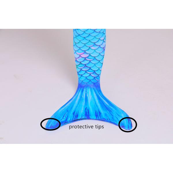 Bright Fabric Little Kid Mermaid Tails Mermaid Tails With Protectors / Monofin